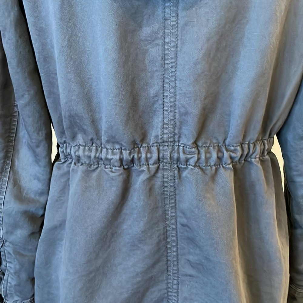 LOFT Grey Hooded Utility Jacket - Size XS - Picture 7 of 11